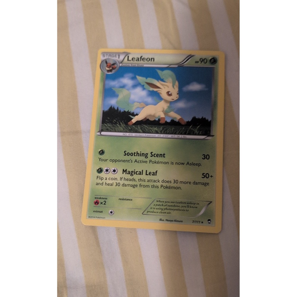 Leafeon 7/111 XY Furious Fists Rare Pokemon Card TCG Regular Finish